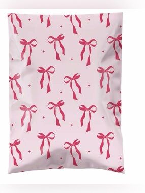 Fuxury Poly Mailers 14.5x19 Inch 10 Pcs- Pink Bows Polymailers New